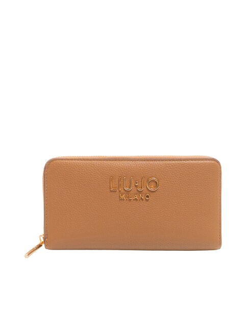 LIUJO CALIWEN Portafoglio grande zip around suede - Portafogli Donna