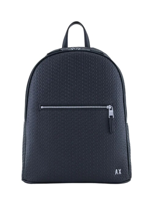 ARMANI EXCHANGE ELBA Zaino logo impresso con tasca porta pc deep navy - Zaini da lavoro porta PC