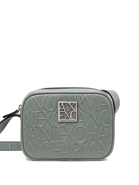 ARMANI EXCHANGE LOGO EMBOSSED Mini bag a tracolla sage - Borse Donna