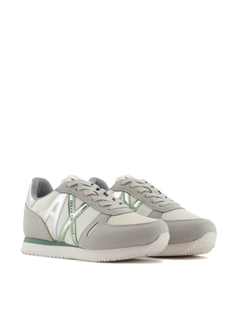 ARMANI EXCHANGE RIO Sneakers grey+d.frosty green - Scarpe Donna