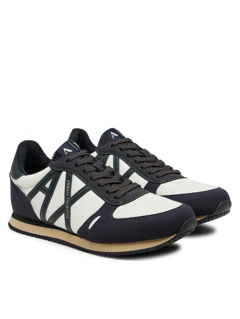 ARMANI EXCHANGE RIO Sneakers basse d.navy+j.set+off.wht - Scarpe Uomo