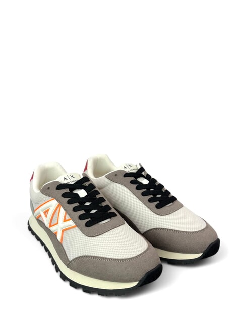 ARMANI EXCHANGE A|X Sneakers r.cash+off wht+or.fl - Scarpe Uomo