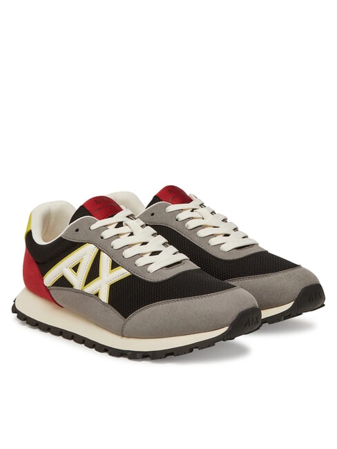 ARMANI EXCHANGE A|X Sneakers neut.grey+blk+yellow - Scarpe Uomo