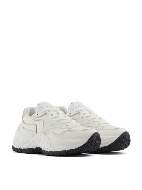 ARMANI EXCHANGE A|X Sneakers chunky off white+pale gold - Scarpe Donna