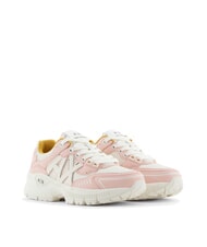 ARMANI EXCHANGE A|X Sneakers chunky inserti in mesh light rose+off white - Scarpe Donna - 1