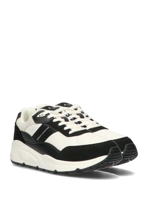 ARMANI EXCHANGE A|X Sneakers stampa logo laterale bla/ofwh - Scarpe Uomo
