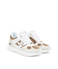 GUESS KORENZO Sneakers runner 4G logo Beige/Brown - Scarpe Donna - 1