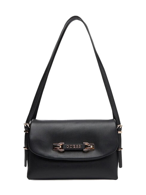 GUESS LEFIA Borsa a spalla con flap NERO - Borse Donna
