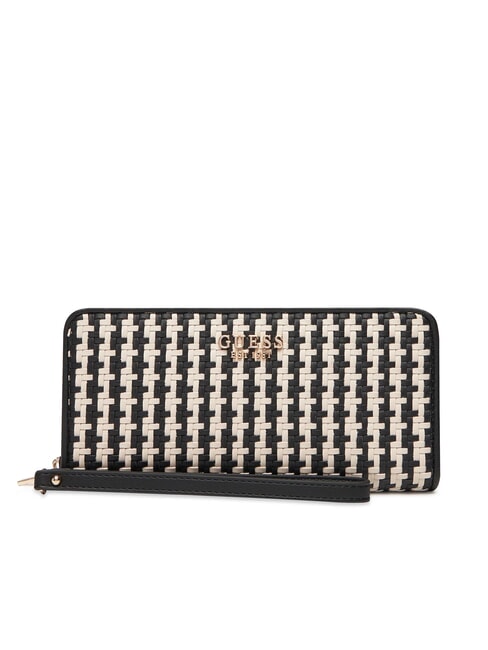 GUESS MIREMA Portafoglio intrecciato grande blackmulti - Portafogli Donna