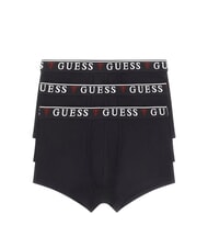 GUESS BRIAN HERO 3 paia di boxer jet black w/ frost g - Slip Uomo - 1