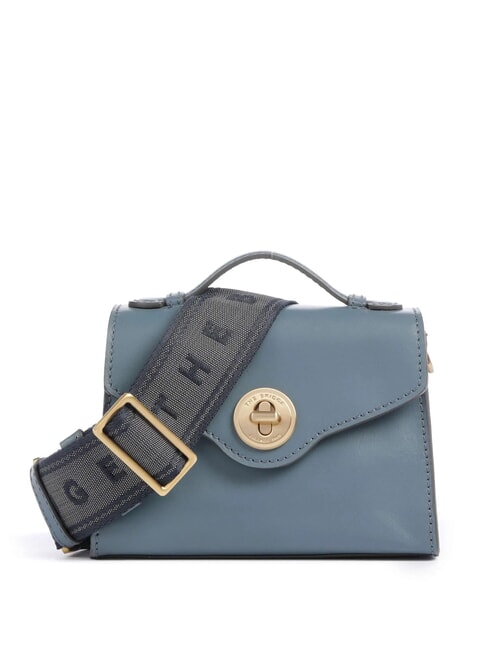 THE BRIDGE IRENE  Mini Bag a tracolla, in pelle ceruleo abb.oro - Borse Donna