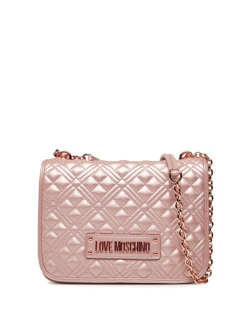 LOVE MOSCHINO BOLD LOVE Borsa a spalla con manici catena powder - Borse Donna