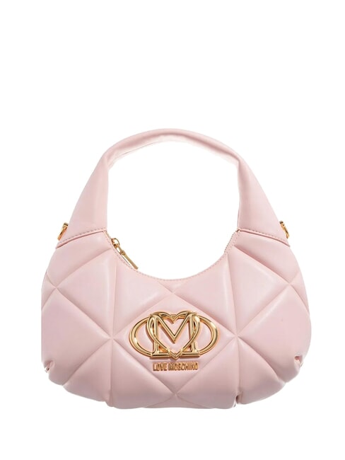 LOVE MOSCHINO GEOMETRIC Borsa a spalla con tracolla cipria - Borse Donna