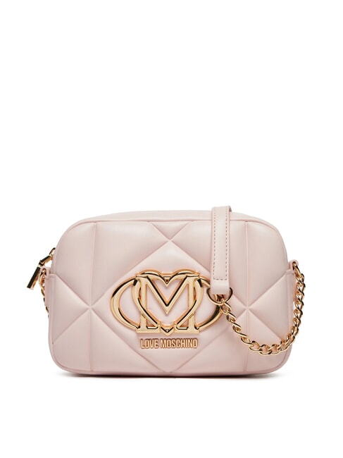 LOVE MOSCHINO GEOMETRIC QUILTED Mini Bag a tracolla cipria - Borse Donna