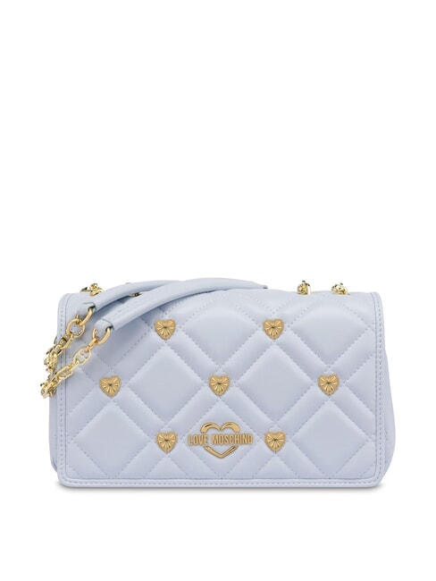 LOVE MOSCHINO SWEET STUDS Borsa a spalla con catena Azzurro chiaro - Borse Donna