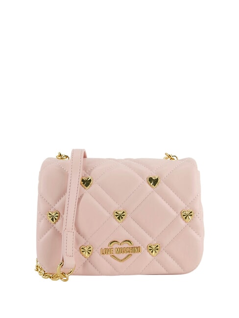 LOVE MOSCHINO SWEET STUDS Borsa mini a tracolla con borchiette cipria - Borse Donna