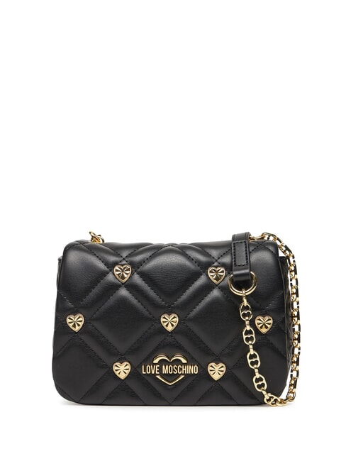 LOVE MOSCHINO SWEET STUDS Borsa mini a tracolla con borchiette Nero - Borse Donna