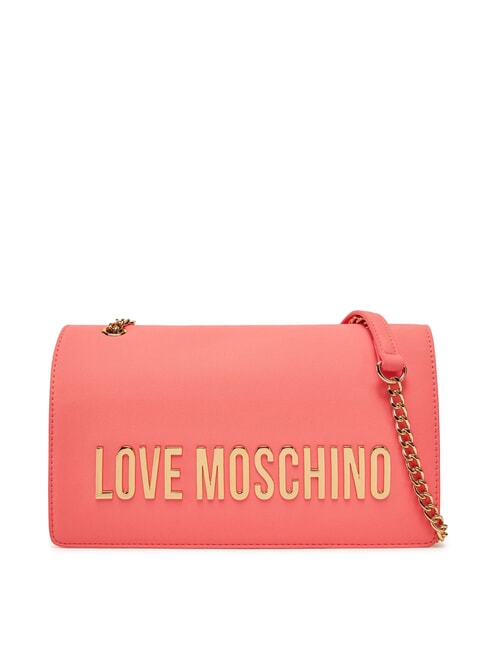 LOVE MOSCHINO LETTERING Borsa a spalla / a tracolla corallo - Borse Donna
