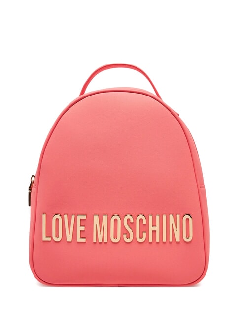 LOVE MOSCHINO LETTERING Zaino corallo - Borse Donna