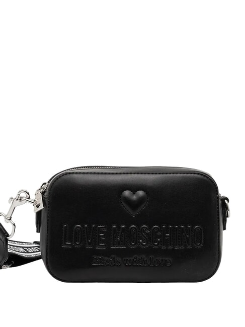 LOVE MOSCHINO MADE WITH LOVE Mini Bag a tracolla Nero/nero - Borse Donna