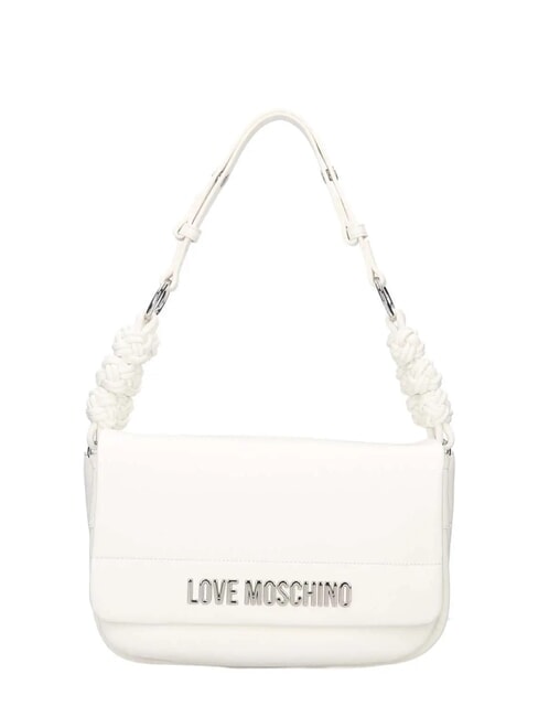 LOVE MOSCHINO SMART DAILY Borsa a spalla con intreccio bianco - Borse Donna
