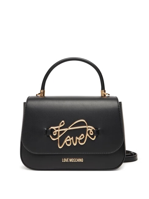 LOVE MOSCHINO TIMELESS Borsa a cartelletta con tracolla Nero - Borse Donna