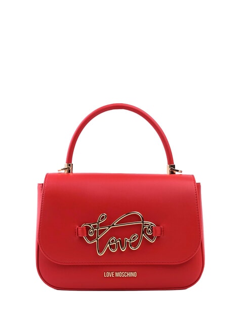 LOVE MOSCHINO TIMELESS Borsa a cartelletta con tracolla ROSSO - Borse Donna