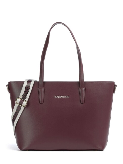 MARIO VALENTINO ZERO RE Borsa shopping con tracolla logata prugna - Borse Donna