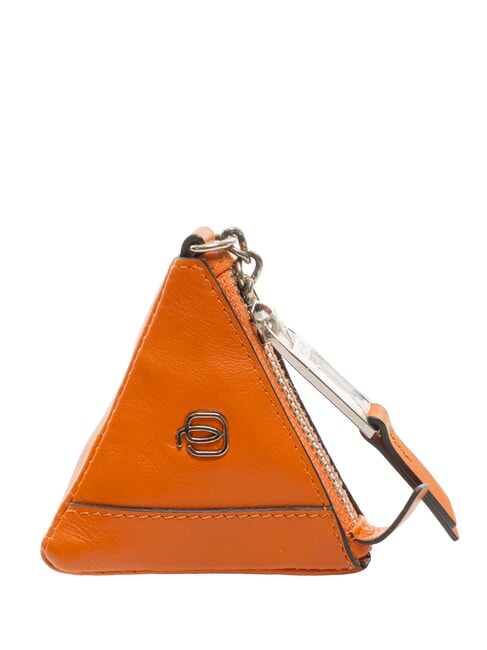 PIQUADRO MUSE Astuccio portachiavi/portamonete in pelle arancio2 - Portachiavi