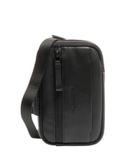 PIQUADRO CHARLIE Borsello in pelle Nero - Tracolle Uomo - 1