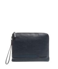 PIQUADRO PAUL Pochette in pelle blu - Borse Donna - 1
