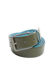 PIQUADRO BLUE SQUARE Cintura accorciabile su misura VERDE - Cinture - 1