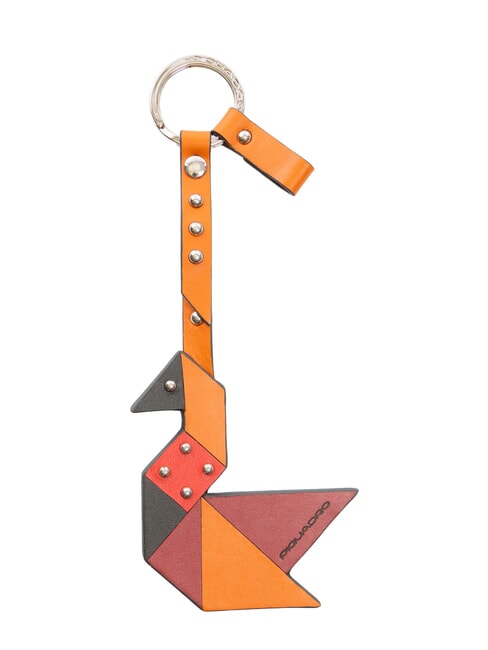 PIQUADRO MUSE Portachiavi in pelle  ARANCIO - Portachiavi