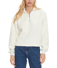 CALVIN KLEIN CK JEANS Felpa teddy half zip - Felpe Donna