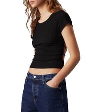 CALVIN KLEIN CK JEANS T-shirt con schiena nuda e incrocio - T-shirt e Top Donna