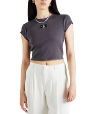 CALVIN KLEIN CK JEANS T-shirt cropped a maniche corte - T-shirt e Top Donna