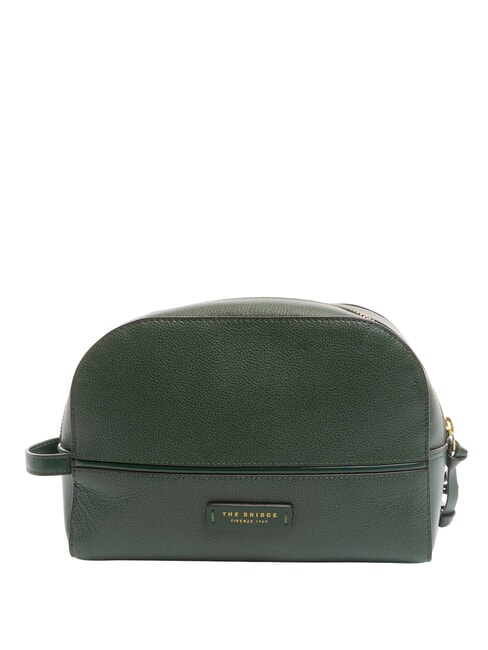 THE BRIDGE DOMITILLA  Beauty in pelle malachite abb.oro - Beauty Case