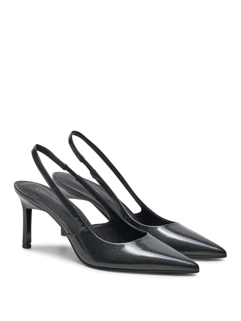 CALVIN KLEIN CK Décolleté sling back in pelle ck black - Scarpe Donna