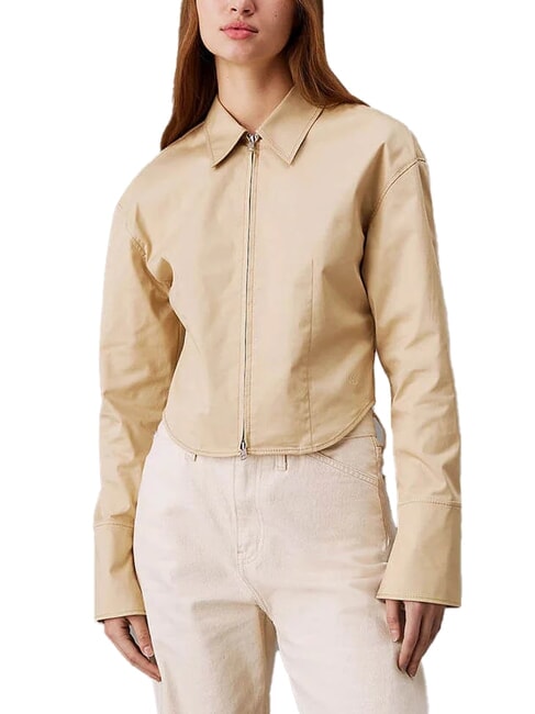 CALVIN KLEIN CK JEANS  pale khaki - Camicie Donna