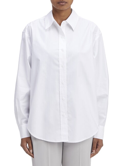CALVIN KLEIN CK Camicia a maniche lunghe relaxed fit bright white - Camicie Donna