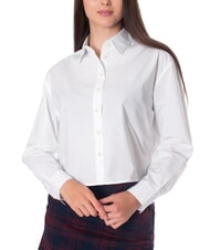 CALVIN KLEIN CK JEANS Camicia corta a maniche lunghe in cotone - Camicie Donna