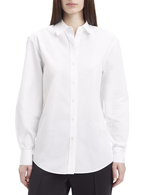 CALVIN KLEIN CK Camicia a maniche lunghe relaxed fit bright white - Camicie Donna