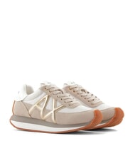 ARMANI EXCHANGE ROYALE SUEDE AIR MESH Sneakers  sand+pale gold - Scarpe Donna - 1