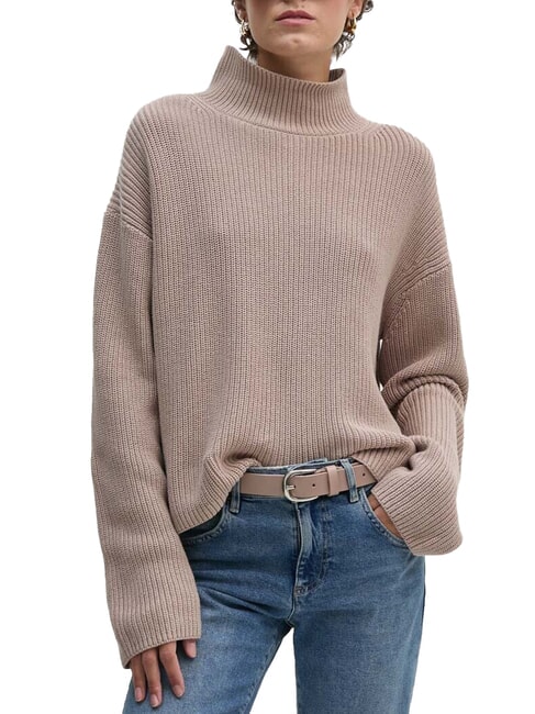 CALVIN KLEIN CK JEANS Maglione dolcevita cotone relaxed fit goat - Maglie Donna