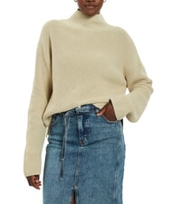 CALVIN KLEIN CK JEANS Maglione dolcevita cotone relaxed fit - Maglie Donna