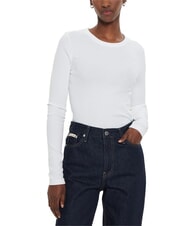CALVIN KLEIN CK JEANS Maglia girocollo a costine - Maglie Donna