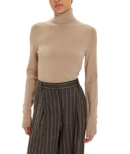 CALVIN KLEIN CK Maglione dolcevita slim fit in lana - Maglie Donna