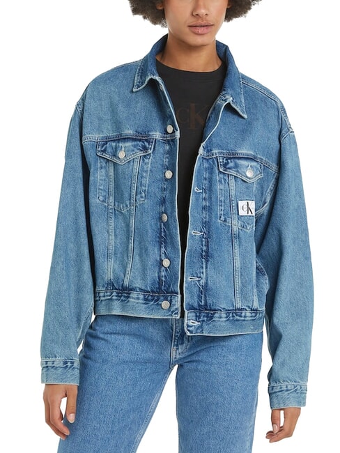 CALVIN KLEIN CK JEANS Giubbotto in tela denim denim - Giacche Donna