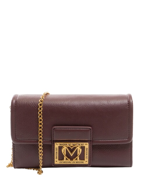 LOVE MOSCHINO SMART DAILY Pochette con catena vino - Borse Donna