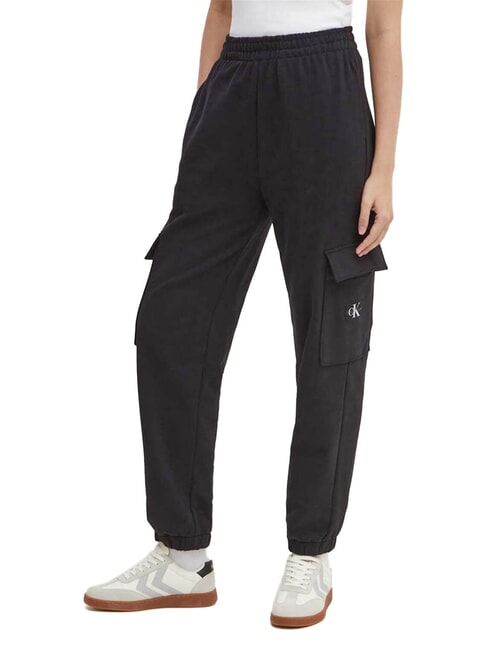 CALVIN KLEIN CK JEANS Pantaloni da jogging con tasconi ck black - Tute sportive Donna